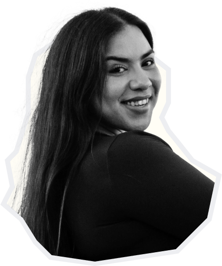 Latina Female fitness influencer smiling portrait